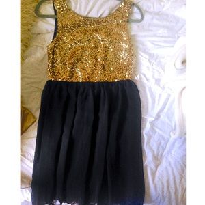 Black/ Gold dress
