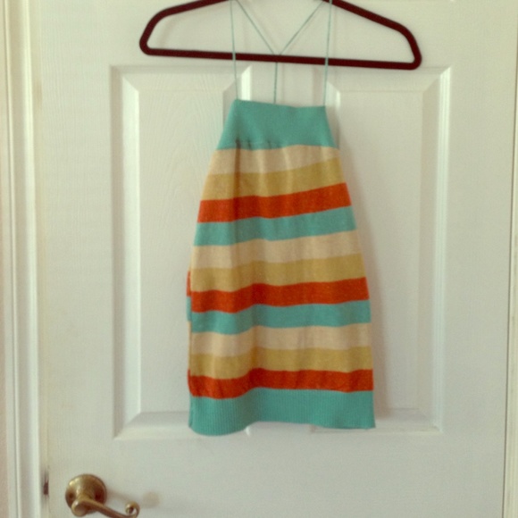 Colorful Y strap tank