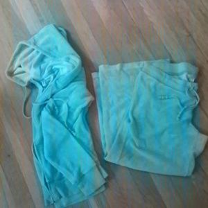 Aero teal drawstring sweatsuit size S