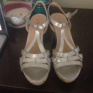 Silver Unisa wedges