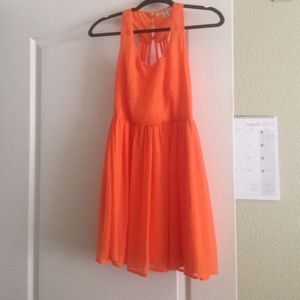 Orange Derek Heart dress
