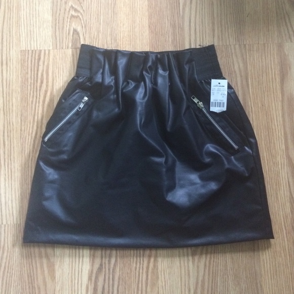Joyce Leslie Dresses & Skirts - Black Faux Leather Skirt