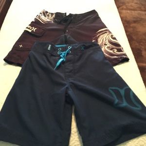 Lot of 2 boys Hurley boys swim trunks