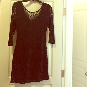 Chelsea and Violet lace dress with sequins