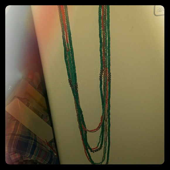 Turquoise and Orange with silver embellishments - Picture 1 of 3