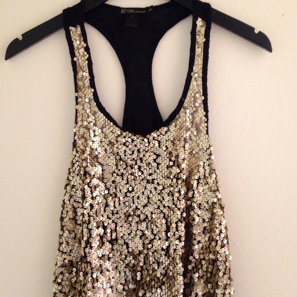 Gold Sequined Top