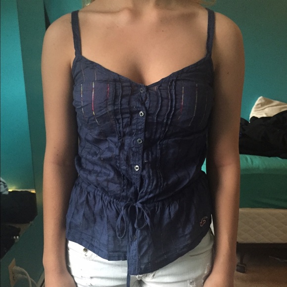 Blue hollister tank top - Picture 1 of 3