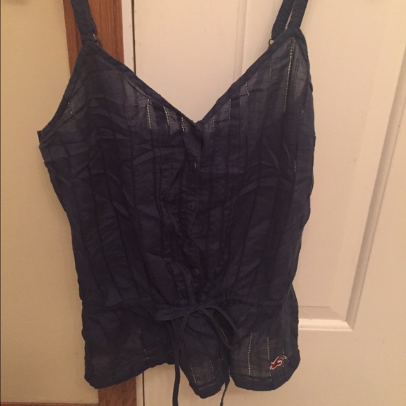 Blue hollister tank top - Picture 2 of 3