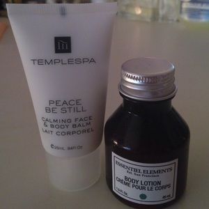 Bundle of Templespa and essential elements lotion
