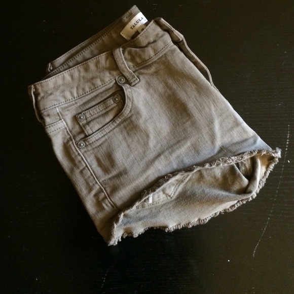 Talula olive denim shorts