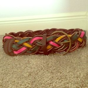 Anthropologie Multi Colored Leather Belt