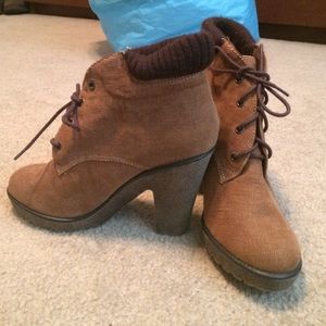 Brown booties