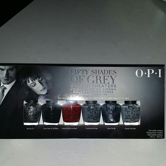 FIFTY SHADES OF GREY O.P.I nail polish.