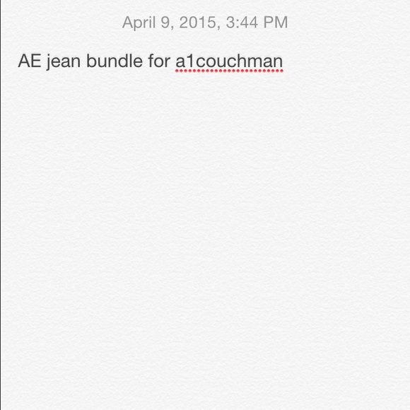 2 pair of AE jeans