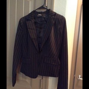 XOXO Pinstriped Blazer