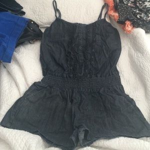 Denim romper