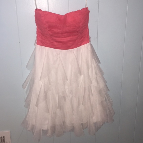 PINK & WHITE FORMAL /HOMECOMING DRESS