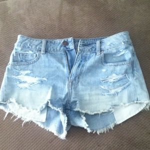 American eagle high waisted festival shorts