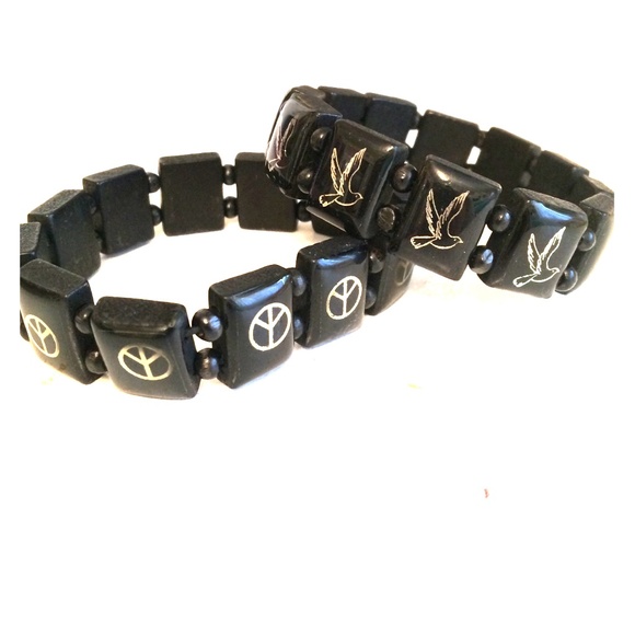 Peace and dove bracelets