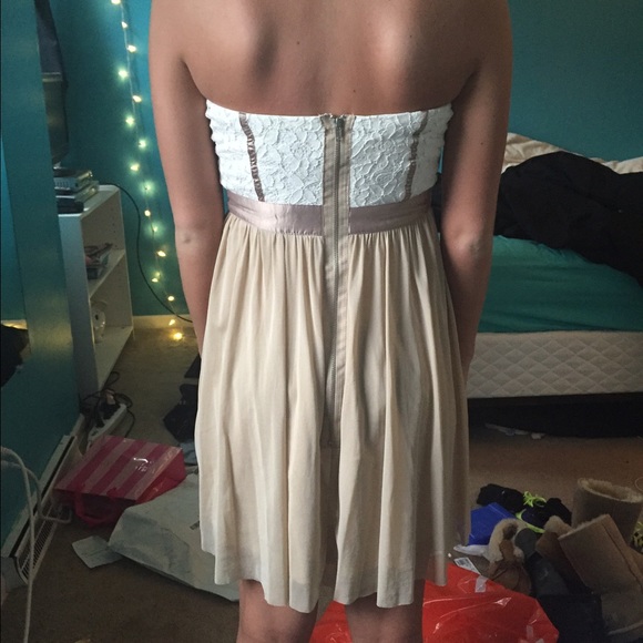 Lace top chiffon dress - Picture 2 of 2