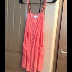 Pink polka dots dress