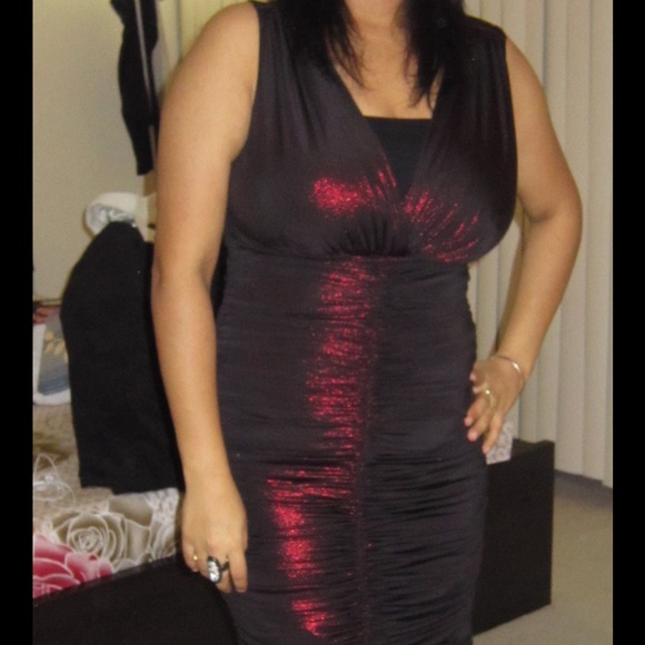 Maroon glittery party dress