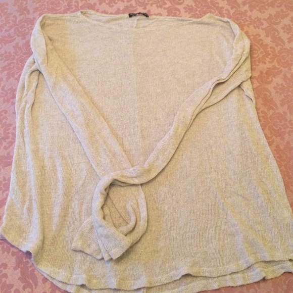 Beige Knit Long Sleeve