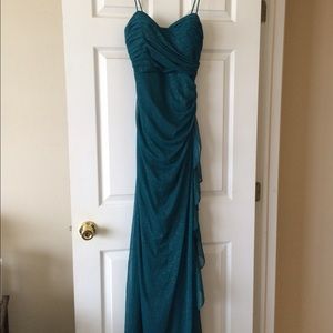 Dark Teal Prom Dress