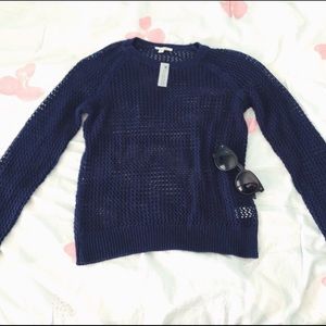 Dark Blue net sweater