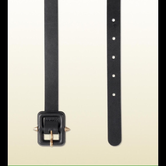 GUCCI✨ Leather skinny belt NWT. 36 - Picture 2 of 4