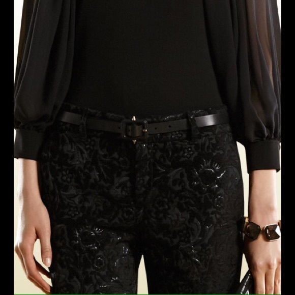 GUCCI✨ Leather skinny belt NWT. 36 - Picture 4 of 4