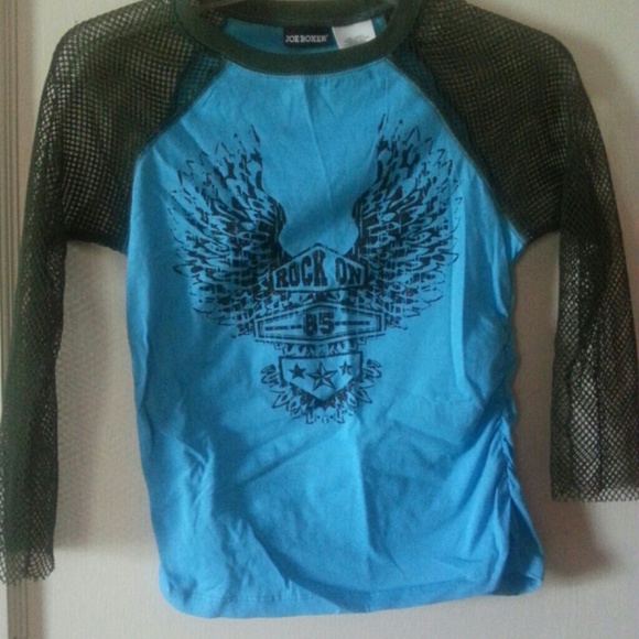 Turquoise an green top Nwot