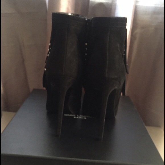 Saint Laurent Paris Fringe Booties - Picture 4 of 4