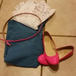 Jcrew hot pink shoes