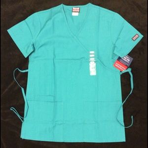 Scrubs - Cherokee Workwear Top - teal blue