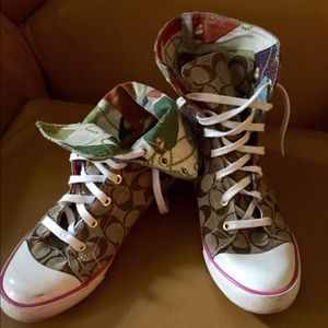 Coach high top shoes