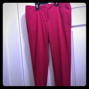 size 2 ankle crop NY & Co pants! Bright fuchsia!