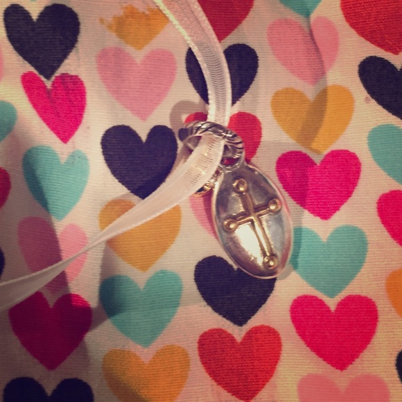 Brighton double sided faith and cross charm
