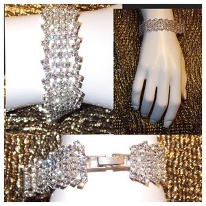 Beautiful Silver Rhinestone Bracelet