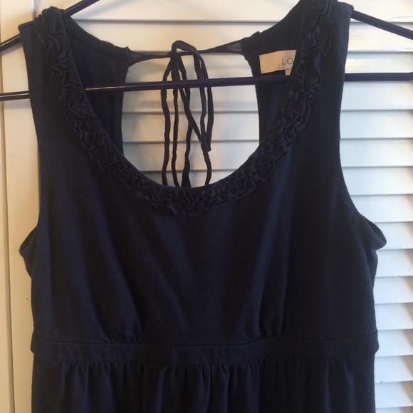 Cute Ann Taylor Loft navy blue dress.