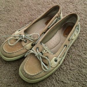 Women's leopard sequin Sperry Top-Siders