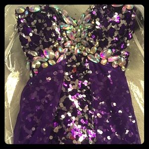 Purple prom dress