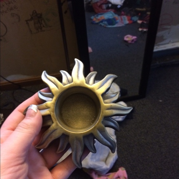 Sun candle holder