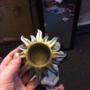 Sun candle holder