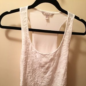 Banana Republic sz 6 white sequined top