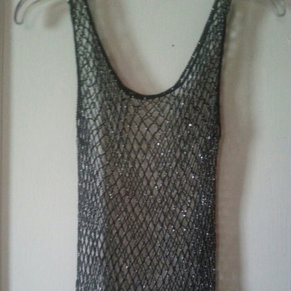Blk Beaded tank!