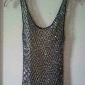 Blk Beaded tank!