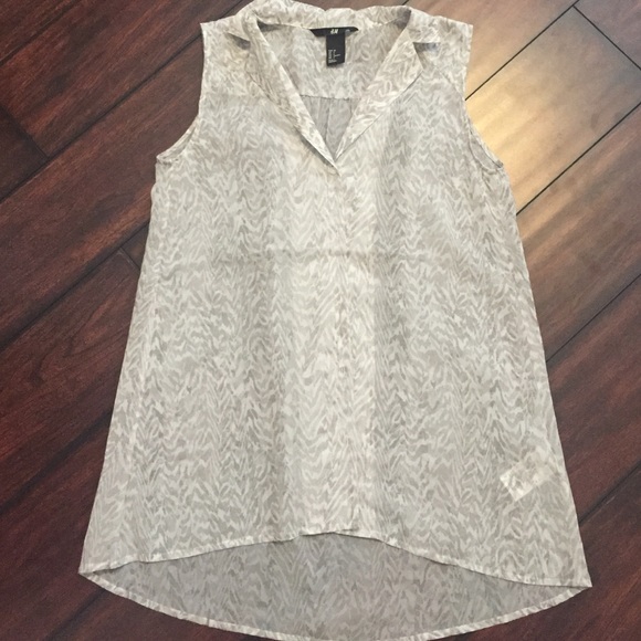 H&M Chiffon Button Down Blouse