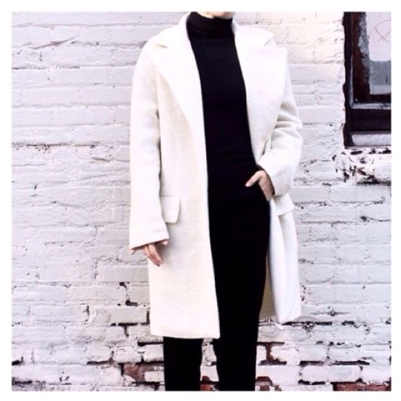 Shop Loeil Jackets & Blazers - NWOT Loeil Oversized Cocoon Coat in Offwhite