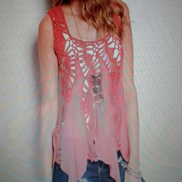 Crochet top $SALE$ :-) :-) :-) :-) $17